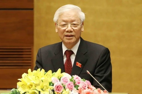 Генеральный секретарь ЦК КПВ, президент Нгуен Фу Чонг. (Фото: ВИА)
