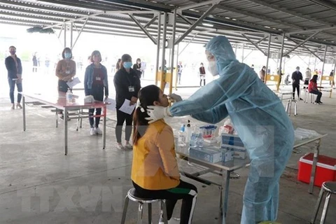 Жители сдают образцы для тестирования на короновирус. (Фото: ВИА)