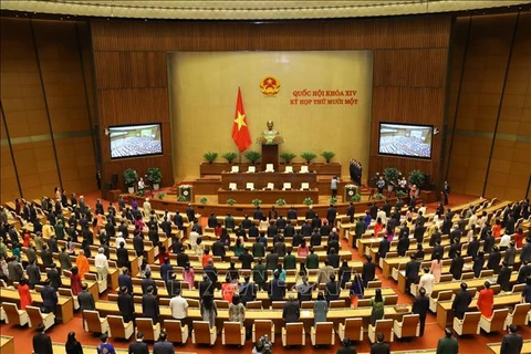На заключительном заседании 11-ой сессии Национального собрания 14-го созыва. (Фото: ВИА)