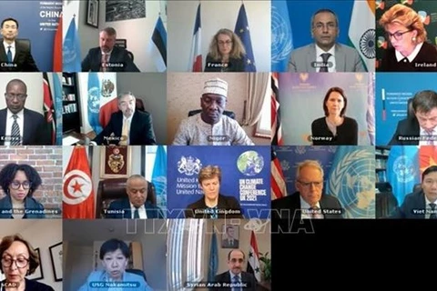 Некоторые участники открытых дебатов СБ ООН, прошедших как онлайн, так и в личной формах 8 апреля (Фото: ВИА)