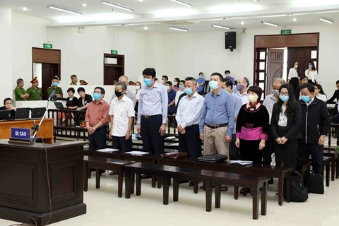 Обвиняемые в суде первой инстанции, открывшемся 12 апреля (Фото: ВИА)