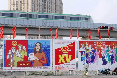 Агитационный плакат о предстоящих всеобщих выборах во Вьетнаме. (Фото: ВИА)
