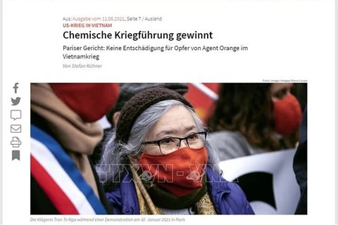 Газета Молодой мир (Junge Welt) сообщила об иске Чан То Нга. (Фото: ВИА)