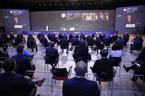 Пленарное заседание Петербургского международного экономического форума (Фото: AFP / ВИА)