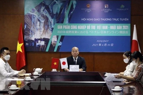 Конференция связывает вьетнамские и японские фирмы из вспомогательных отраслей. (Фото: ВИА)