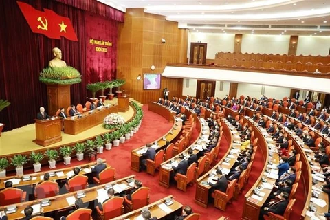 6 июля третий Пленум ЦК партии 13-го созыва вступила во второй рабочий день. (Фото: ВИА)
