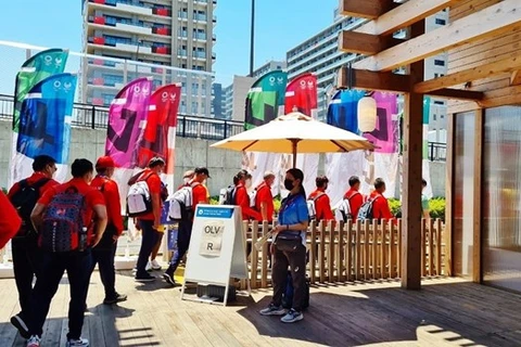Вьетнамцы в Японии спонсируют бесплатные передатчики Wi-Fi для вьетнамской делегации на Олимпийских играх в Токио в 2020 г. (Фото: ВИА)