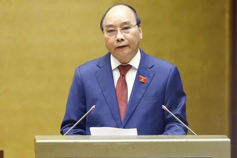 Нгуен Суан Фук был избран президентом государства Вьетнама на 2021-2026 годы 26 июля во время первой сессии Национального собрания 15-го созыва в Ханое. (Фото: ВИА)