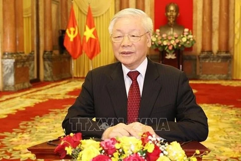 Генеральный секретарь ЦК КПВ Нгуен Фу Чонг (Фото: ВИА) 