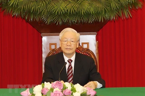 Генеральный секретарь центрального комитета Коммунистической партии Вьетнама Нгуен Фу Чонг. (Фото: Чи Зунг/ВИА)