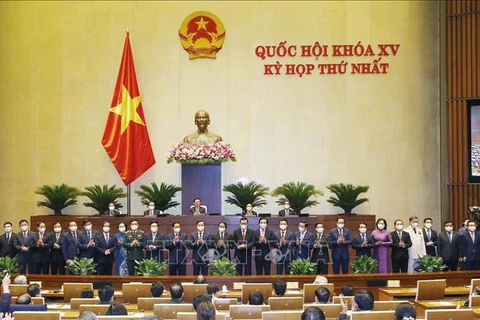 Представлено новое правительство срока полномочий 2021-2026 гг. (Фото: Зоан Тан/ВИА)