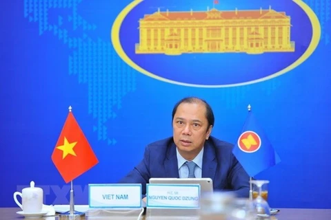 Заместитель министра иностранных дел Нгуен Куок Зунг, глава SOM АСЕАН Вьетнам. (Фото: ВИА)