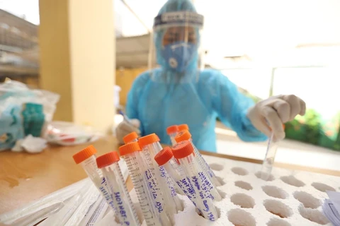 В Ханое ускоряется тестирование людей в районах высокого риска распространения болезни. (Фото: ВИА)