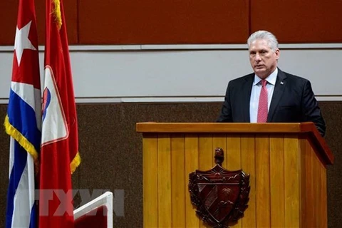 Первый секретарь Коммунистической партии Кубы, президент Мигель Диас-Канель Бермудес. (Фото: ВИА)