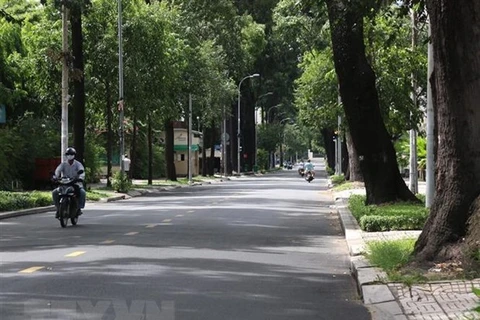 Пустая улица в Хошимине (Фото: ВИA)