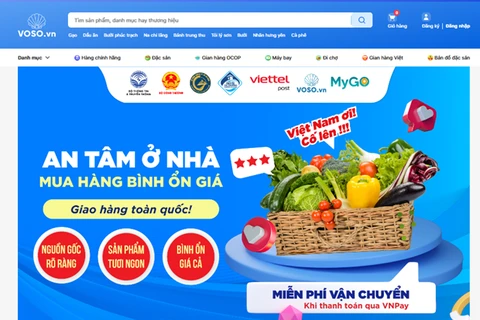 Скриншот платформы электронной коммерции Voso.