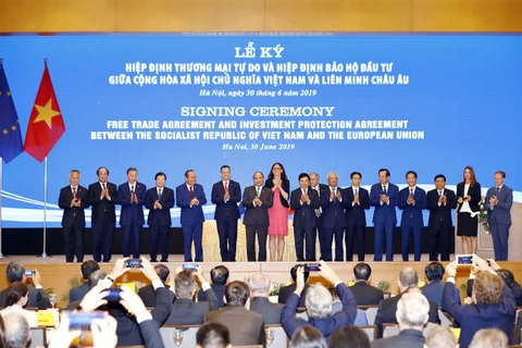 Соглашения о свободной торговле между Вьетнамом и Европейским союзом (EVFTA) вступило в силу с 1 августа 2020 г. (Фото: ВИА)