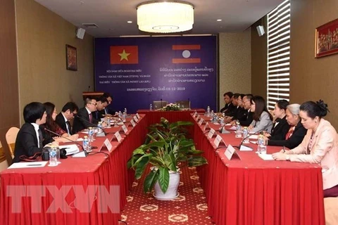 На встрече Вьетнамского информационного агентства и PathetLao (Фото: ВИА)