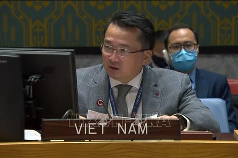 Посол Фам Хай Ань, заместитель главы вьетнамской делегации в ООН. (Фото: ВИА)