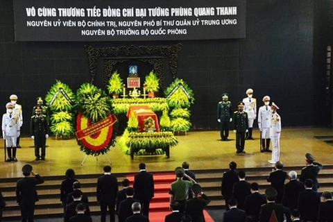15 сентября в Ханое состоялись похороны генерала Фунг Куанг Тханя на государственном уровне. (Фото: ВИА)