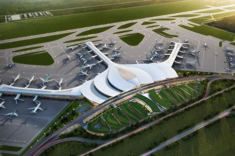 Перспектива пассажирского терминала аэропорта Лонгтхань. (Фото: ВИА)