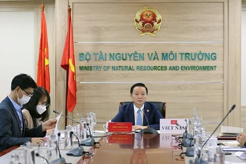Министр природных ресурсов и окружающей среды Вьетнама Чан Хонг Ха. (Фото: baotainguyenmoitruong.vn)