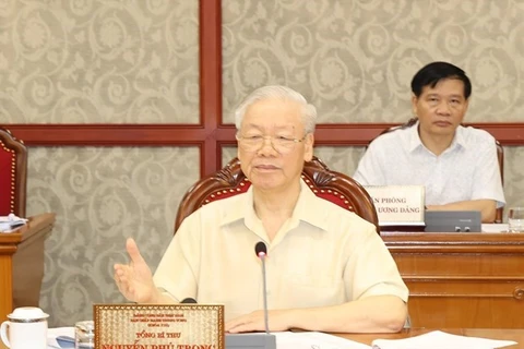 Генеральный секретарь партии Нгуен Фу Чонг на мероприятии (Фото: ВИA)