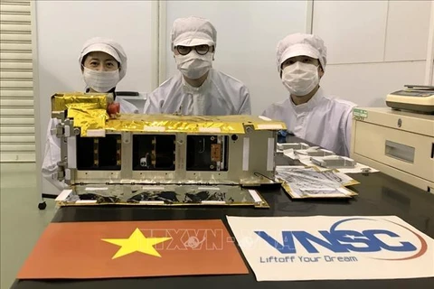 17 августа 2021 года вьетнамский спутник NanoDragon был официально передан Японии. (Фото: JAXA /опубликовано ВИА)