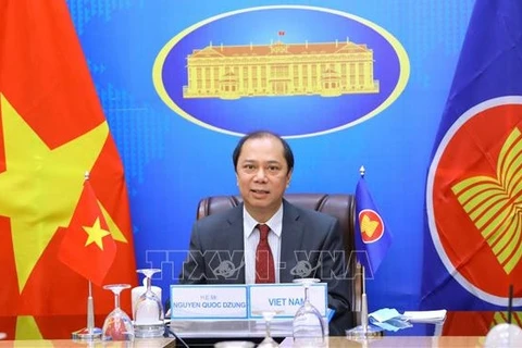 Заместитель министра иностранных дел Нгуен Куок Зунг, глава АСЕАН SОМ Вьетнам. (Фото: ВИА)