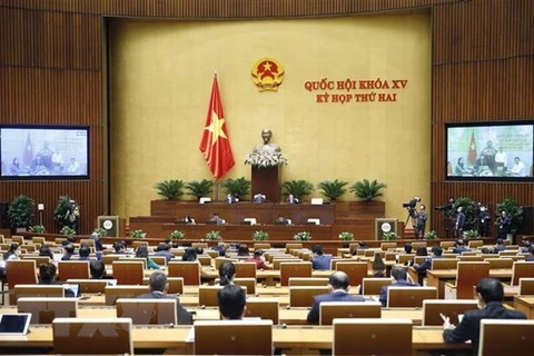 На второй сессии Национального собрания 15-го созыва. (Фото: ВИА)