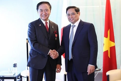 Премьер-министр Фам Минь Тьинь принял губернатора префектуры Канагава Куроиву Юдзи. (Фото: ВИА)