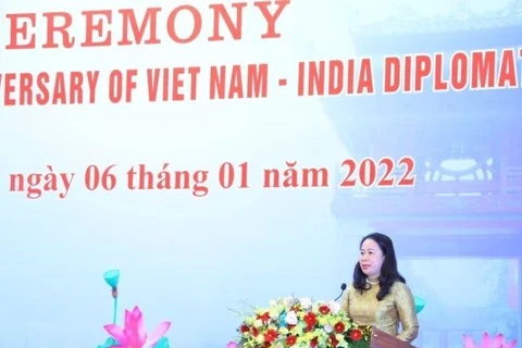 Вице-президент Во Тхи Ань Суан на церемонии. (Фото: ВИА)
