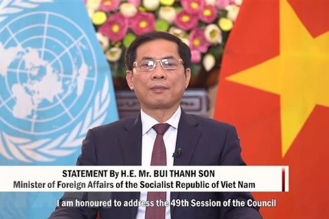 Министр иностранных дел Вьетнама Буй Тхань Шон. (Фото: ВИА)