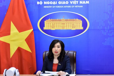 Официальный представитель Министерства иностранных дел Вьетнама Ле Тхи Тху Ханг. (Фото: газета Мир и Вьетнама)