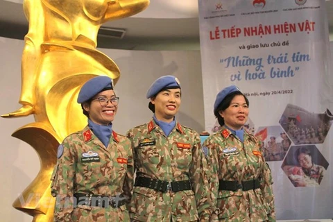 Вьетнамские солдатs-«голубые берета» несли службу в Африке. (Фото: Минь Ань/Vietnam+)