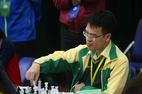 Вьетнамский гроссмейстер по шахматам Ле Куанг Лием. (Фото: ВИА) 