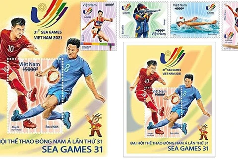 Выпушена коллекция марок SEA Games 31. (Фото: vnpost.vn)