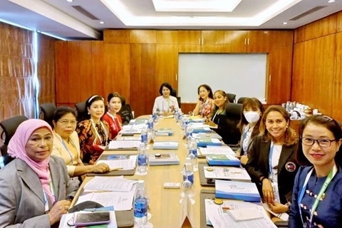 Участницы заседания спортивно-женского комитета SEAGF 11 мая. (Фото: ВИА) 