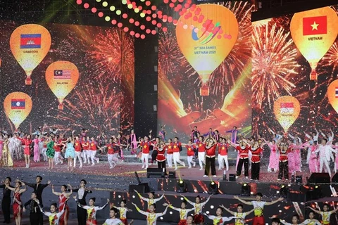Церемония закрытия SEA Games 31 в Ханое вечером 23 мая (Фото: ВИА) 