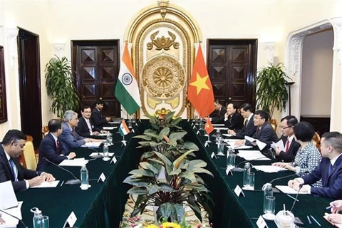 На 12-х политических консультациях между министерствами иностранных дел Вьетнама и Индии. (Фото: ВИА)