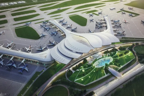 Дизайн пассажирского терминала международного аэропорта Лонг Тхань: (Фото: ВИА)