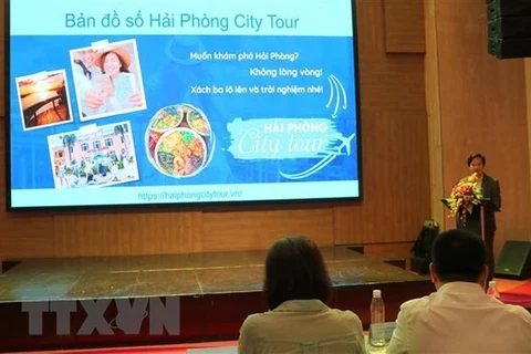 Цифровая карта «Hai Phong City Tour» представлена на мероприятии 6 сентября. (Фото: ВИА) 
