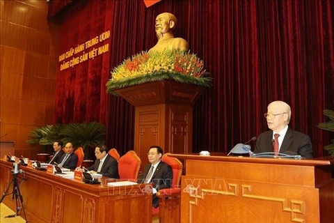 Генеральный секретарь Нгуен Фу Чонг выступает на конференции (Фото: ВИА)
