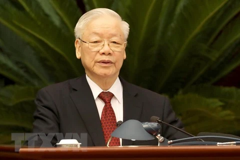 Генеральный секретарь ЦК Коммунистической партии Вьетнама Нгуен Фу Чонг \. (Фото: ВИА)