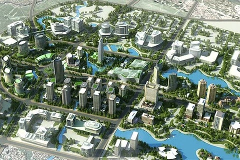 Вид на парк высоких технологий Хоалак в Ханое (Фото: https://cand.com.vn) 