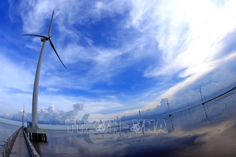 Проект морской ветроэнергетики Тханглонг, расположенный у мыса Кега (Биньтхуан), имеет общую мощность 3.400 МВт. (Фото: ВИА) 