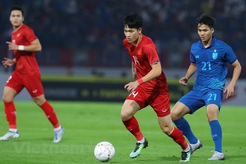 Обойдя Вьетнам (в красном), Таиланд выиграл Кубок АФФ по футболу. (Фото: Vietnam+)