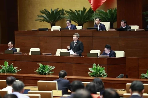 Генеральный прокурор Верховной народной прокуратуры Ле Минь Чи ответил на вопросы. (Фото: Зоан Тан/ВИА)