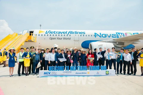Vietravel Airlines совершила первый чартерный рейс из Тэгу (Корея) в Кханьхоа. (Фото: ВИА)