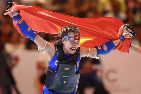 Фам Тхи Фыонг принесла домой первую золотую медаль в Кун Бокатор - 20-ю золотую медаль Вьетнамского спорта. (Фото: ВИА)